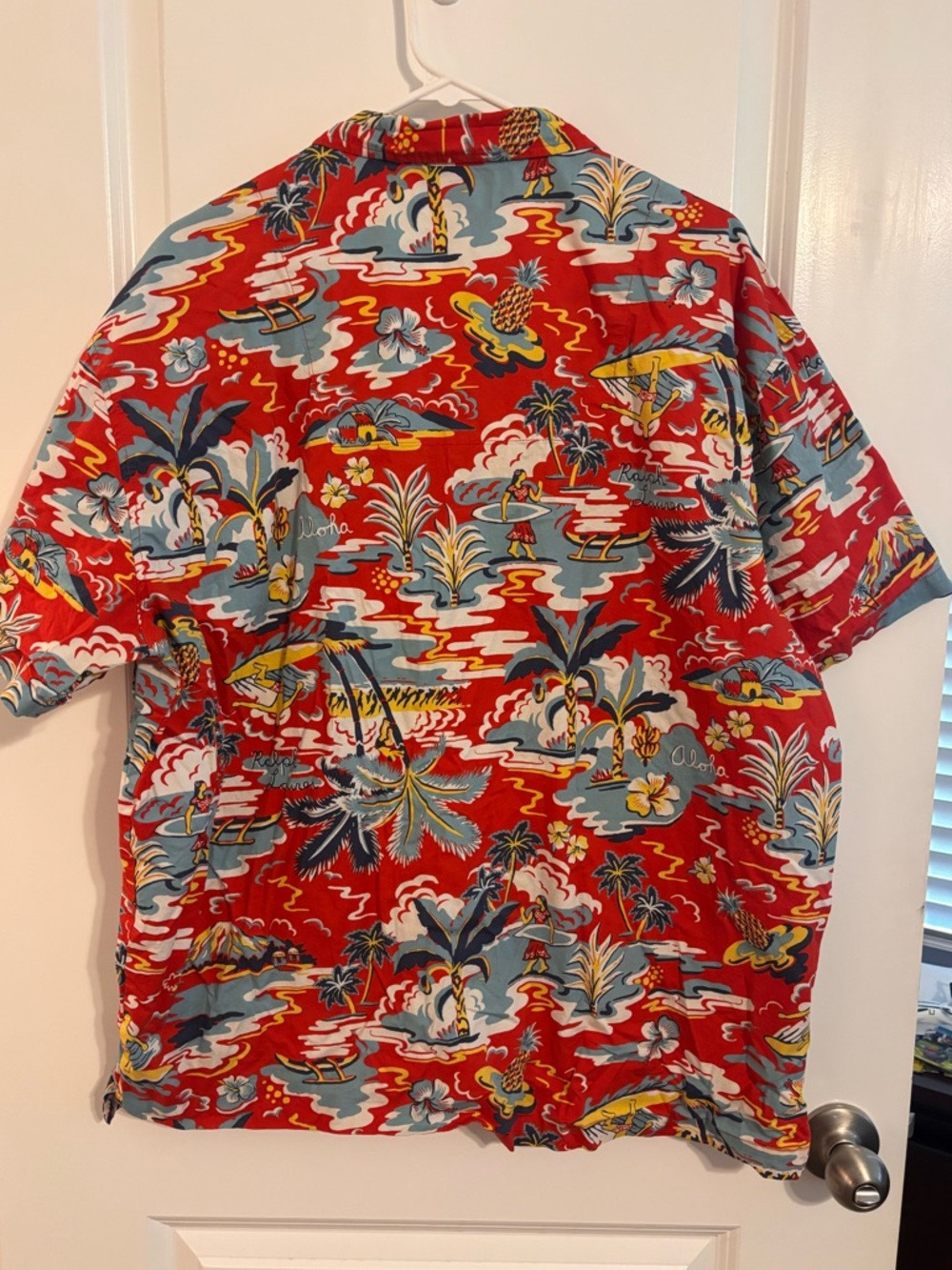 Polo Ralph Lauren Hawaiian Tropical Aloha Camp Button Shirt Mens XL Surf - Picture 7 of 10